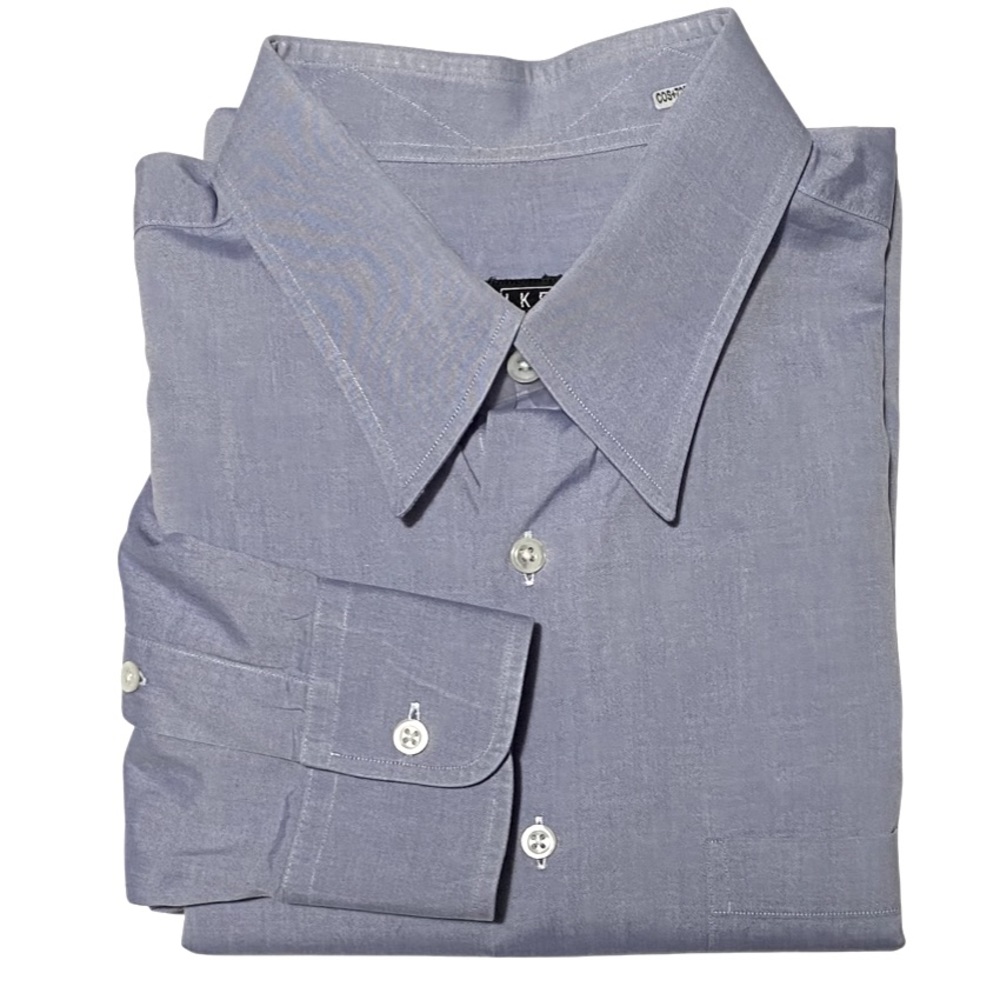 Ike Behar Shirt, Blue, 100% Cotton, Size 16.5” x 36”, Purchased at Nordstrom GUC